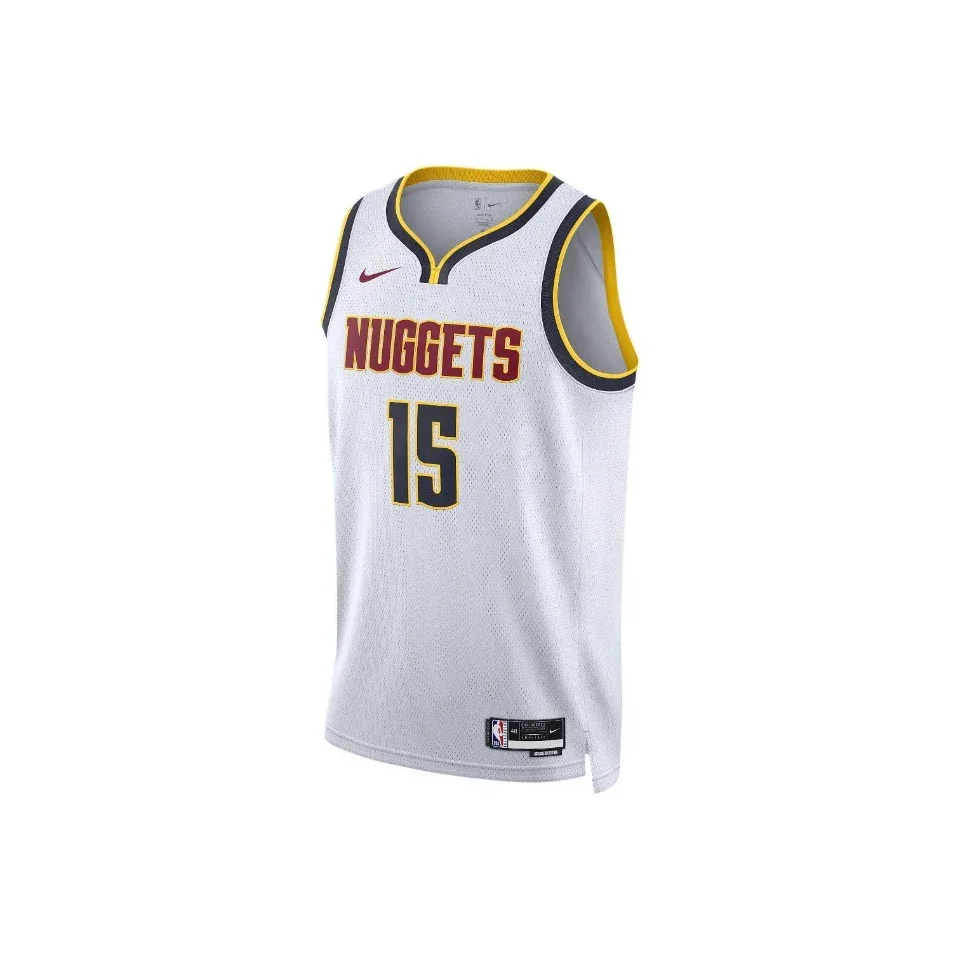 Original Air Jordan Nike Basketball Jersey Nuggets Light Color All-Time All Star Quick Dry Knit Breathable Mesh Shorts