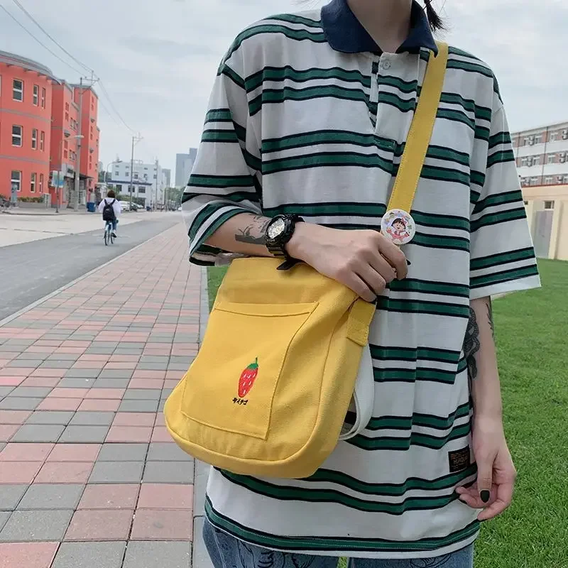 Women Shopping Handbags Casual Ladies Canvas Shoulder Bag Fashion Female Large Capacity Reusable Messenger Grocery Tote Bags