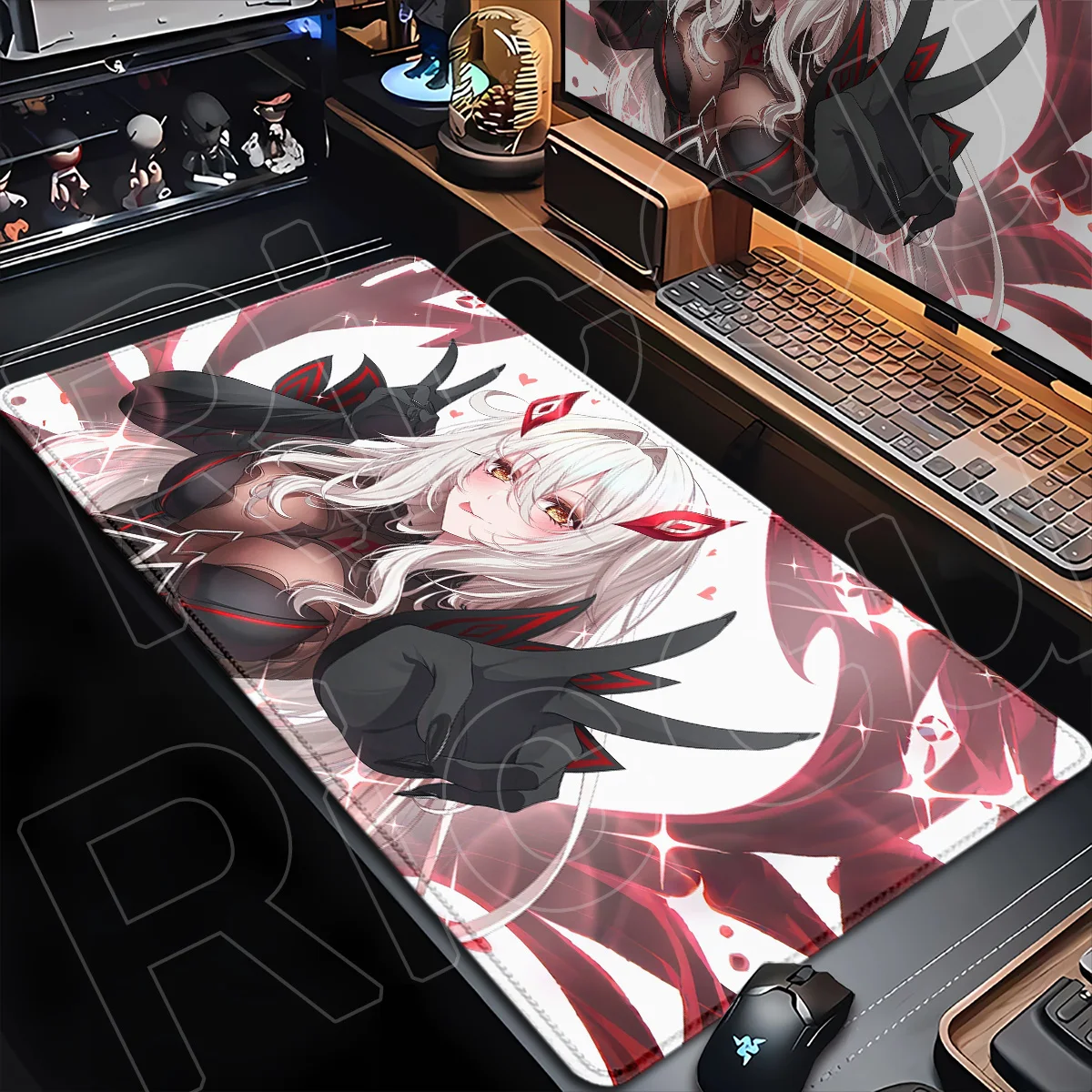 HD-Druck E-Sport Gamer XXL Desktop-Mauspad, Neues Niedliches Genshin Impact Ronova Anime-Mädchen Mauspad, PC-Gummi-Zubehör – Detail 18