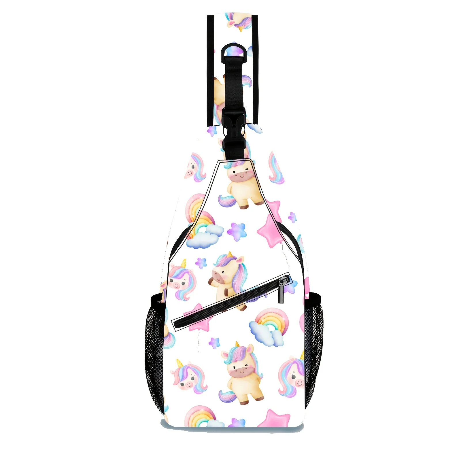1pc of  and Stylish Design, Fully Printed with Soft and Cute Iridescent Cartoon Characters Suitable for Daily Outings