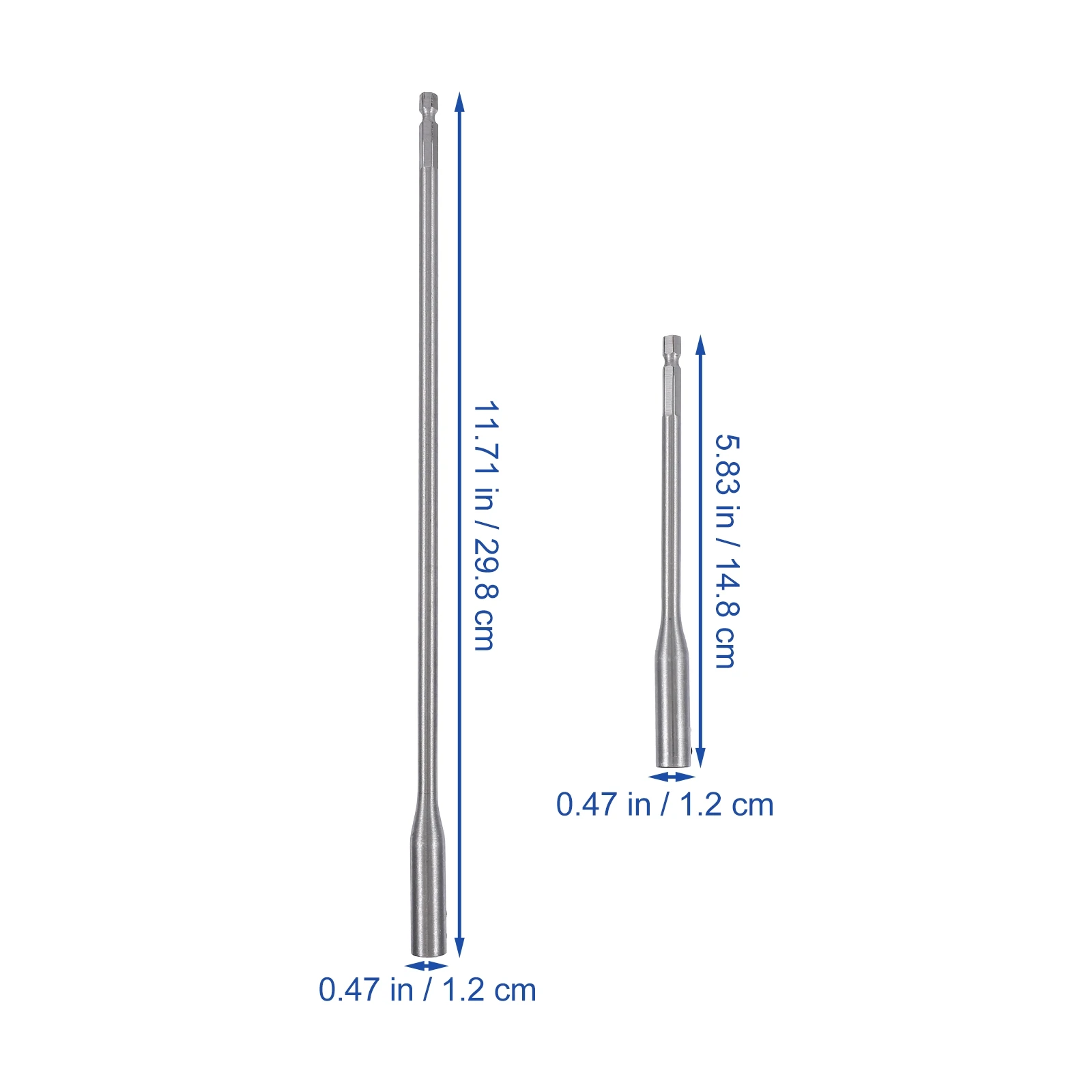 

1 set Drill Bit Extension Rod Set High-Carbon Steel Multi-Functional Connector Tool for Mechanical Maintenance Household Repair