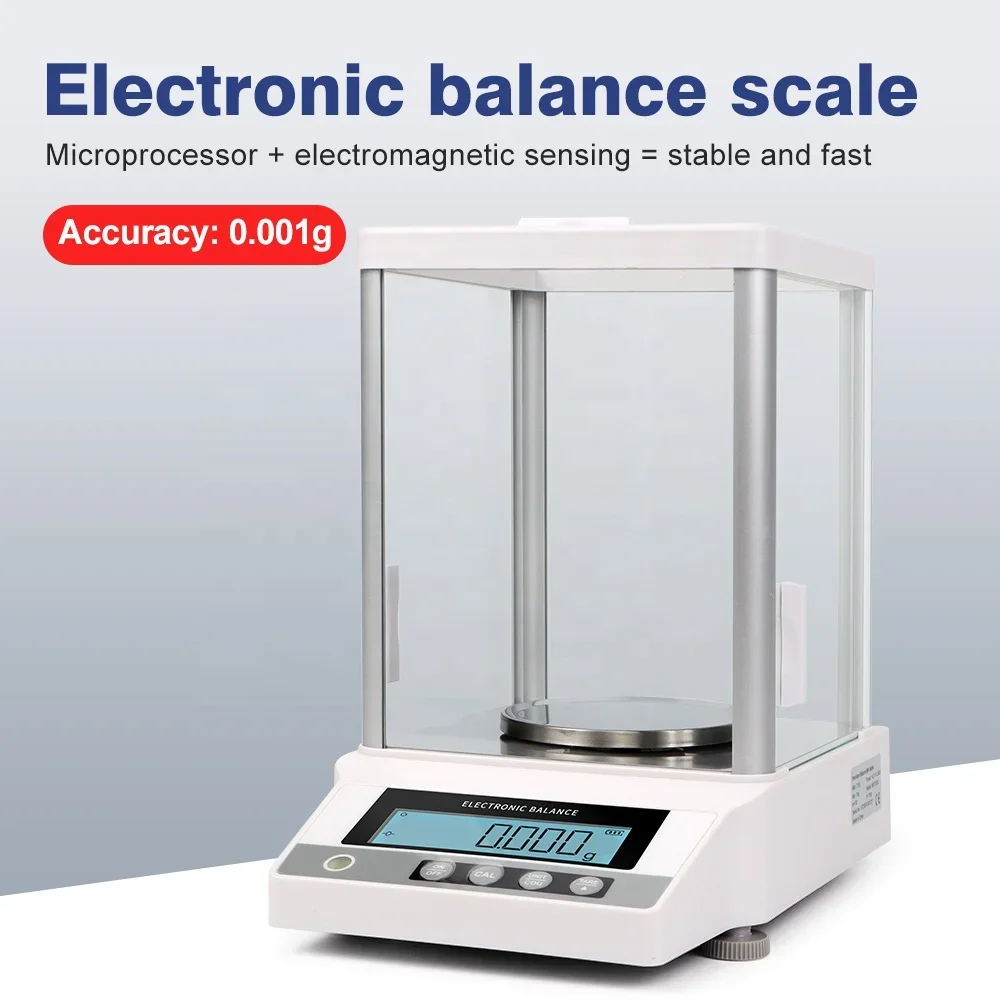 Electronic Analytical Balance 310g*0.001g Laboratory Weighing Scales Balanza Precision Digital Chemical Industry Lab Balances