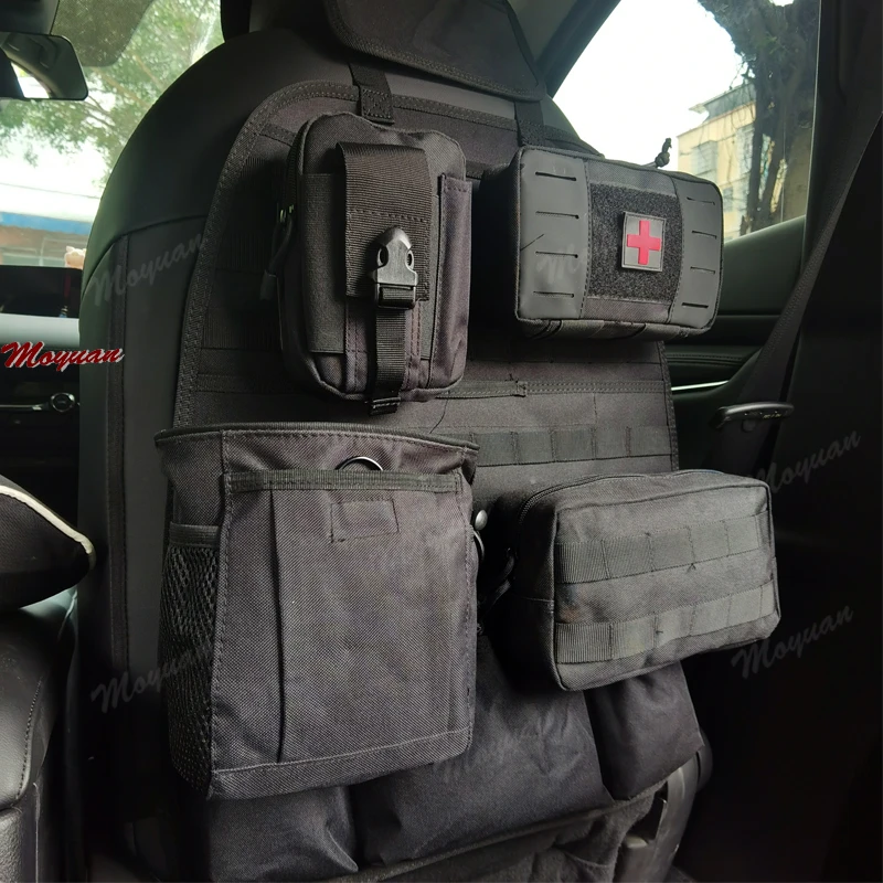 Waterproof Universal Car Seat Back Organizer Tactical Pack Detachable Pouches Belt Waist Case Medical Pouch Phone Pouch