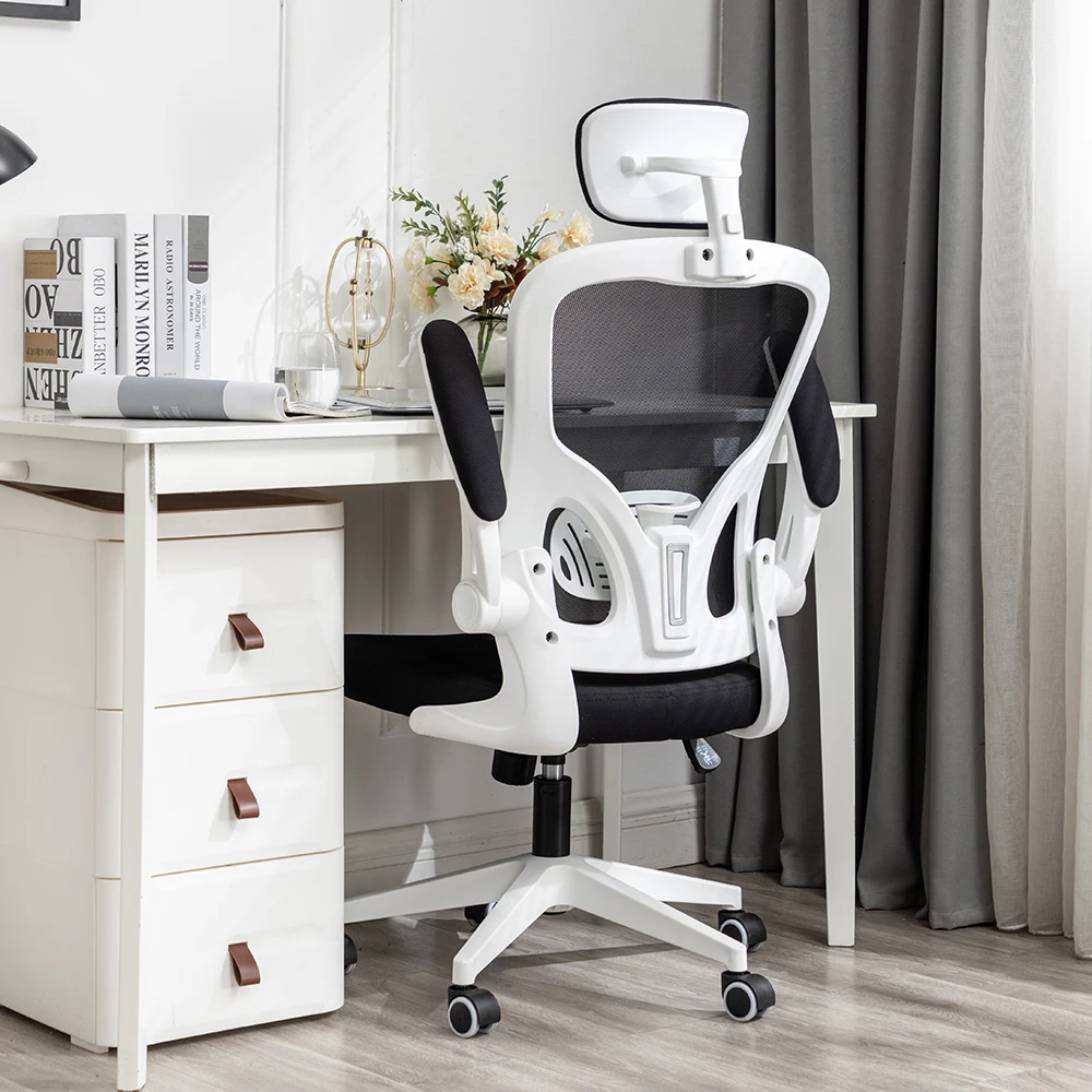 Factory Sales Luxury High Back White Swivel Ergonomics Executive Full Mesh Office Chairs Rolling Gaming Chair For Staff