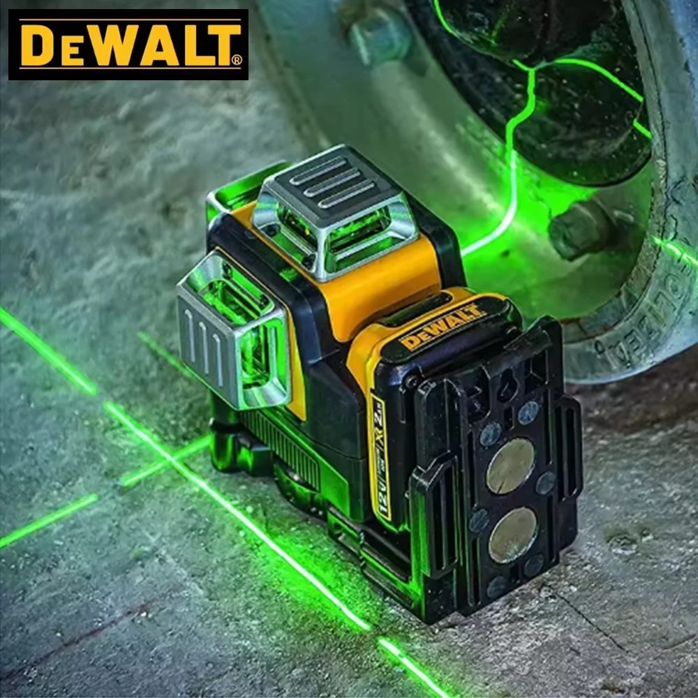 

DEWALT DW089LG Строительный инструмент 12 В Профессиональный лазерный уровень Вертикальная перекрестная линия и 12 линий Самовыравнивающийся на 360 градусов Горизонтальный