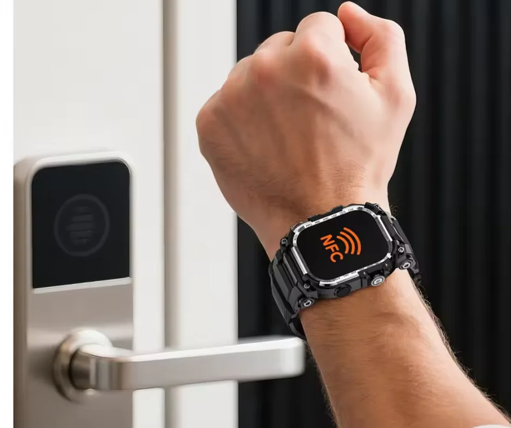 LOKMAT 4G SIM Card Orologio Android Telefono APPLLP 7 MAX 2.06 Quadrato Grande Schermo Wifi Smartwatch Doppia Fotocamera Torcia Elettrica Orologio da Gioco