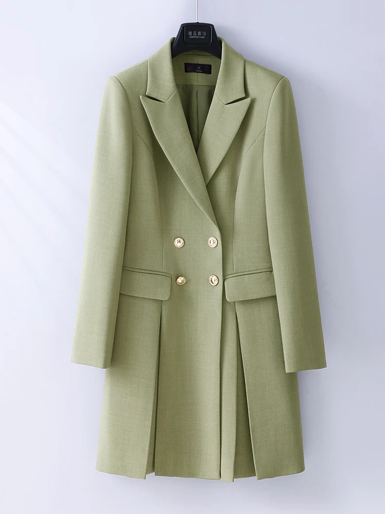 

Осенне-зимняя женская верхняя одежда, деловой блейзер, офисная женская деловая рабочая одежда, длинная куртка, пальто