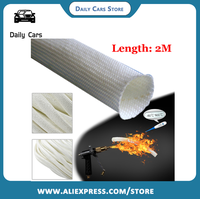 25mm 2m Glass Fibre Exhaust Pipe Thermal Insulation Hose Cover For-Webasto ForEberspacher Heater Exhaust Assembly Fiber Sleeve