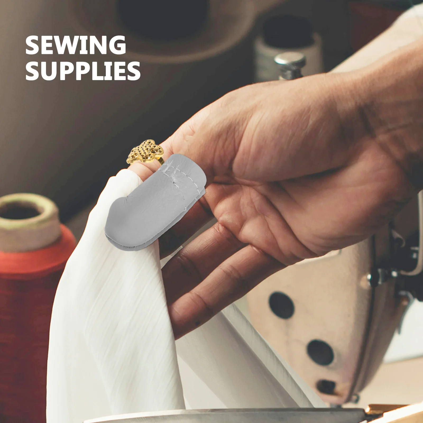 

1 Set Metal Thimble For Hand Embroidery Quilting, Protective Stitching Finger Shield, Durable Craft Thimble Ring, Sewing Turner