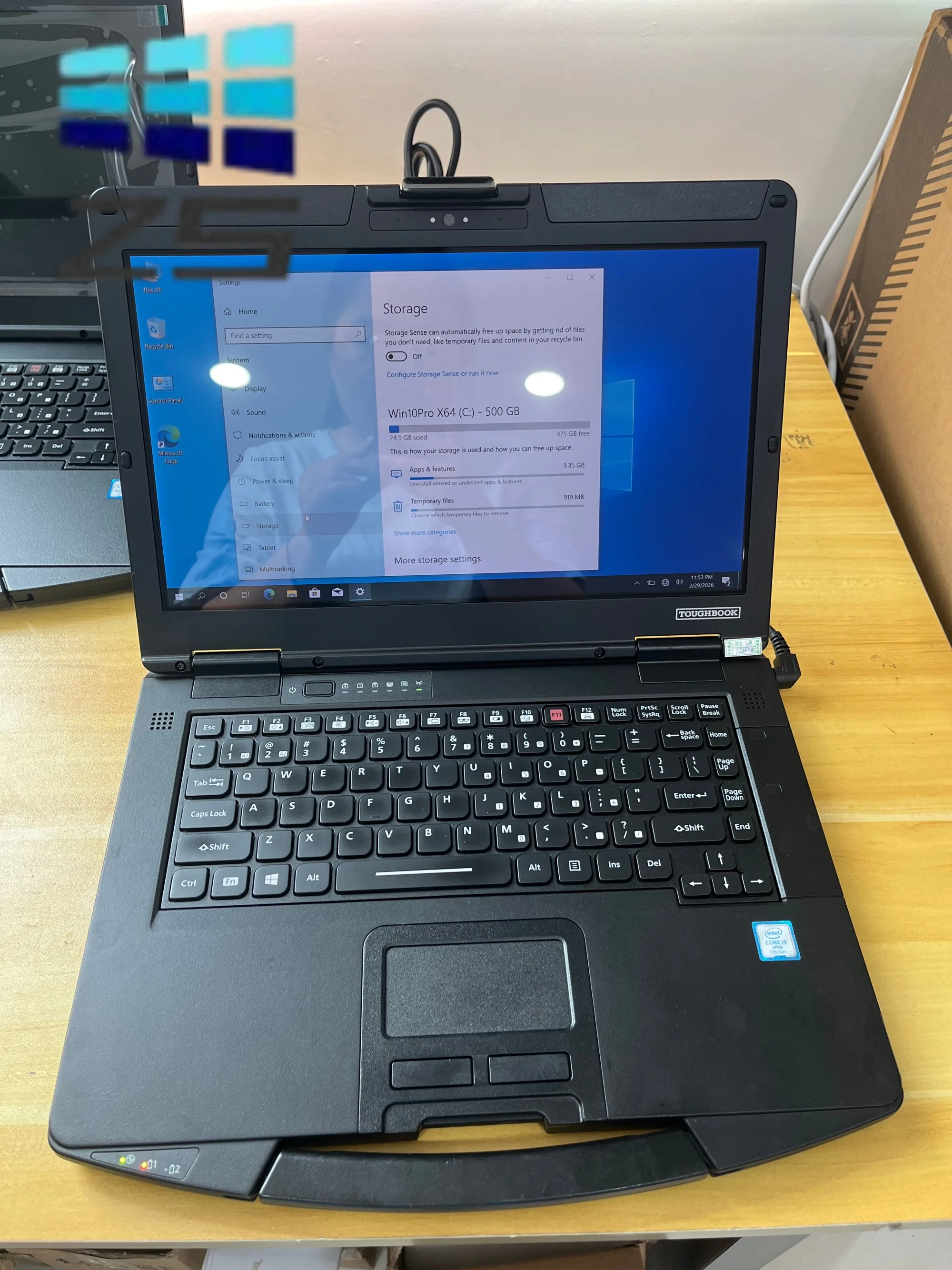 Military-grade Toughbook CF-54 laptop for automotive repair (i5-7300 processor, 8GB/16GB RAM, pre-installed software)