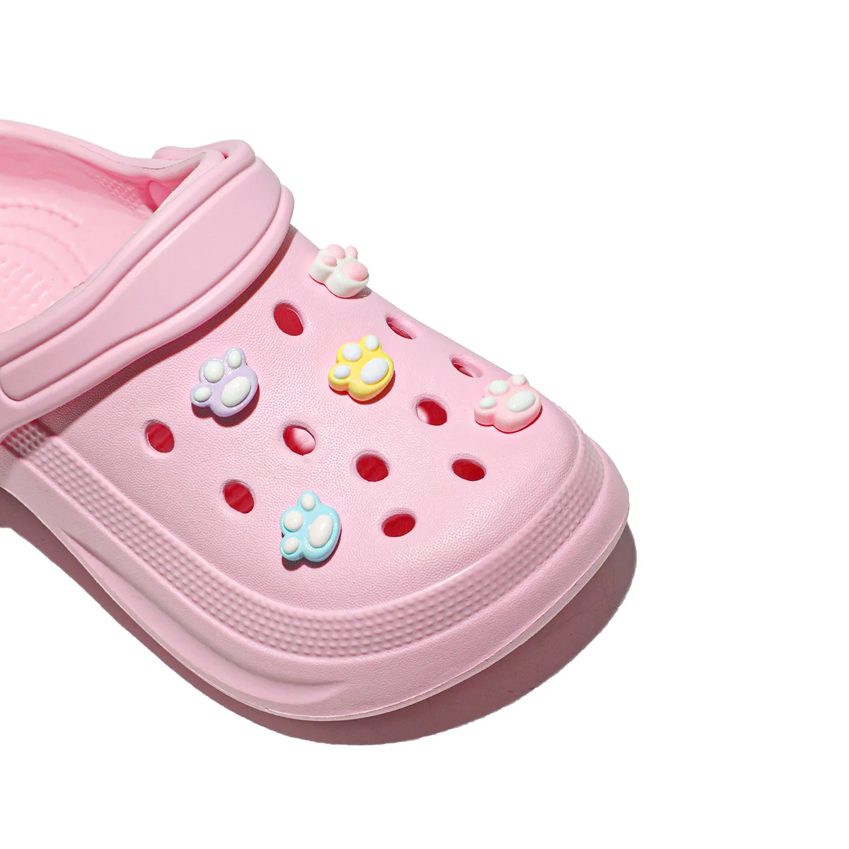Kids Slip-On Clogs, Breathable Mules, Waterproof, EVA Garden Shoes with Decorative Chain for Beach and Everyday Wear 168