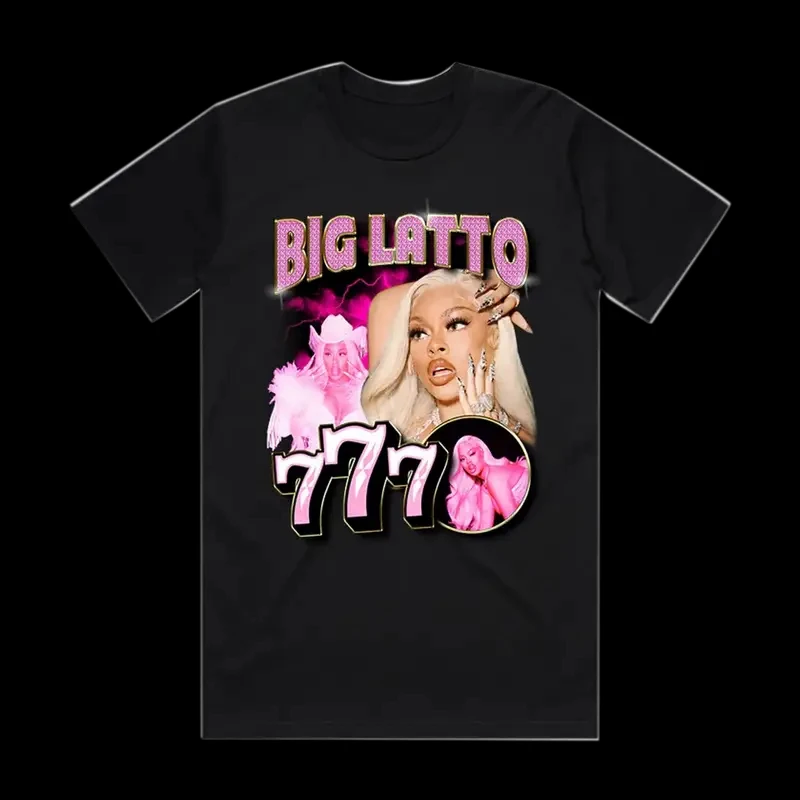 لاتو تي شيرت Grafico Big Mama تي شيرت للجنسين صب مروحة دي تصميم الهاتف شواء Harajuku المتضخم تي شيرت الجرافيك تي شيرت