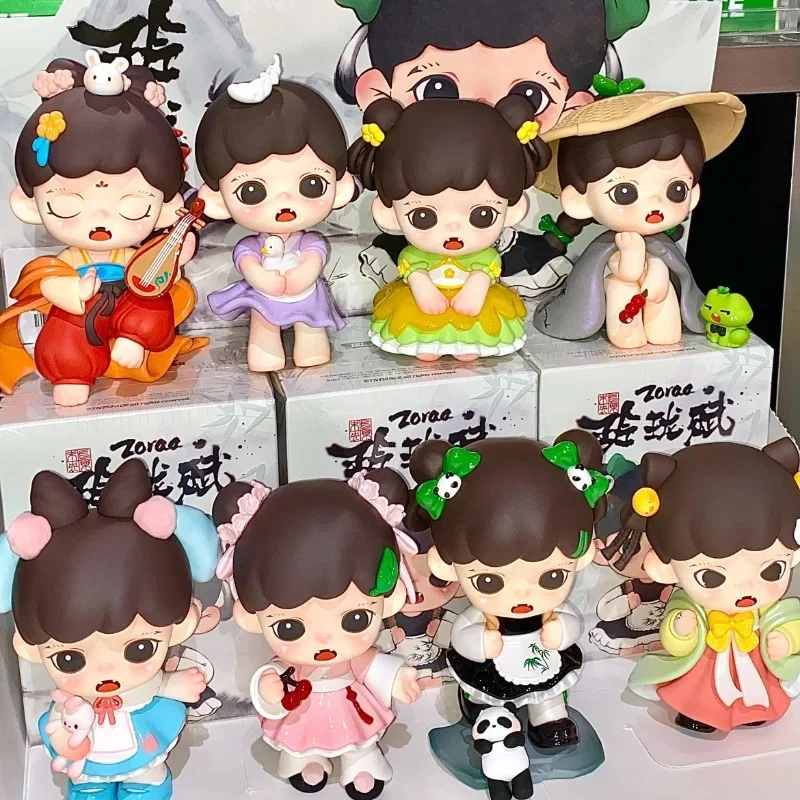Baby Zorra Tre generazioni Linglongfu Series Blind Box Mystery Box Guess Bag Simpatico modello di action figure Ornamenti per il desktop Regali