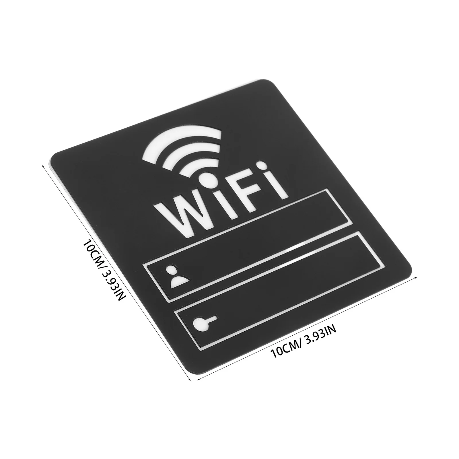 مرآة الجدار ملصق واي فاي كلمة المرور تسجيل الاكريليك مقاوم للماء Hd سطح عاكس لمطعم مكتب صالون تجميل ديكور المنزل