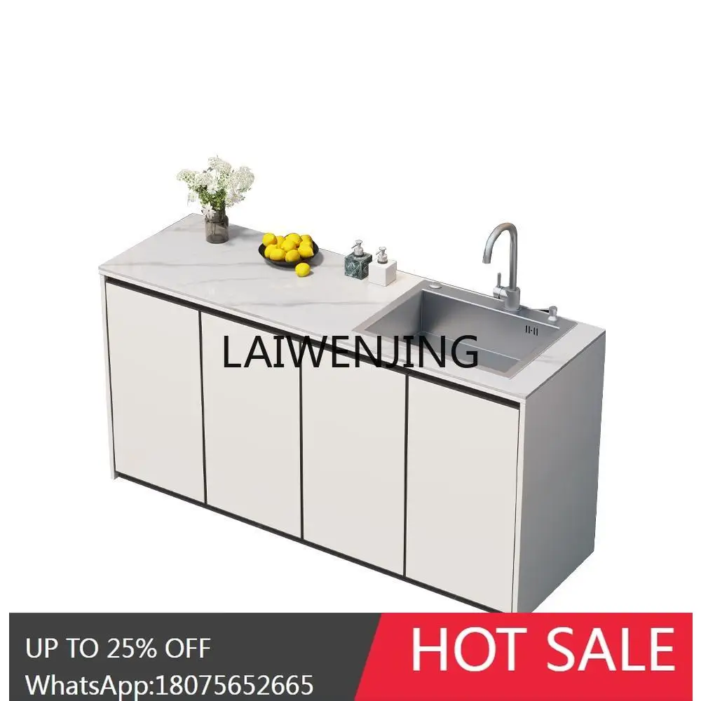MJY all-aluminum alloy rock slab sink basin integrated cabinet outdoor waterproof and sunscreen sink cabinet