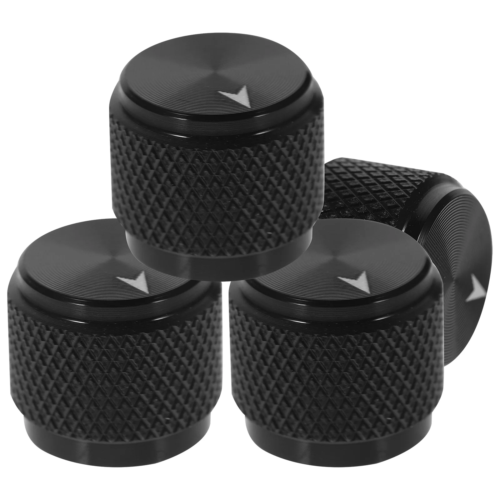 

4Pcs Aluminum Alloy Guitar Volume Control Knobs Smooth Adjustable Metal Knob for Instrument Tone Amplifier Replacement Parts