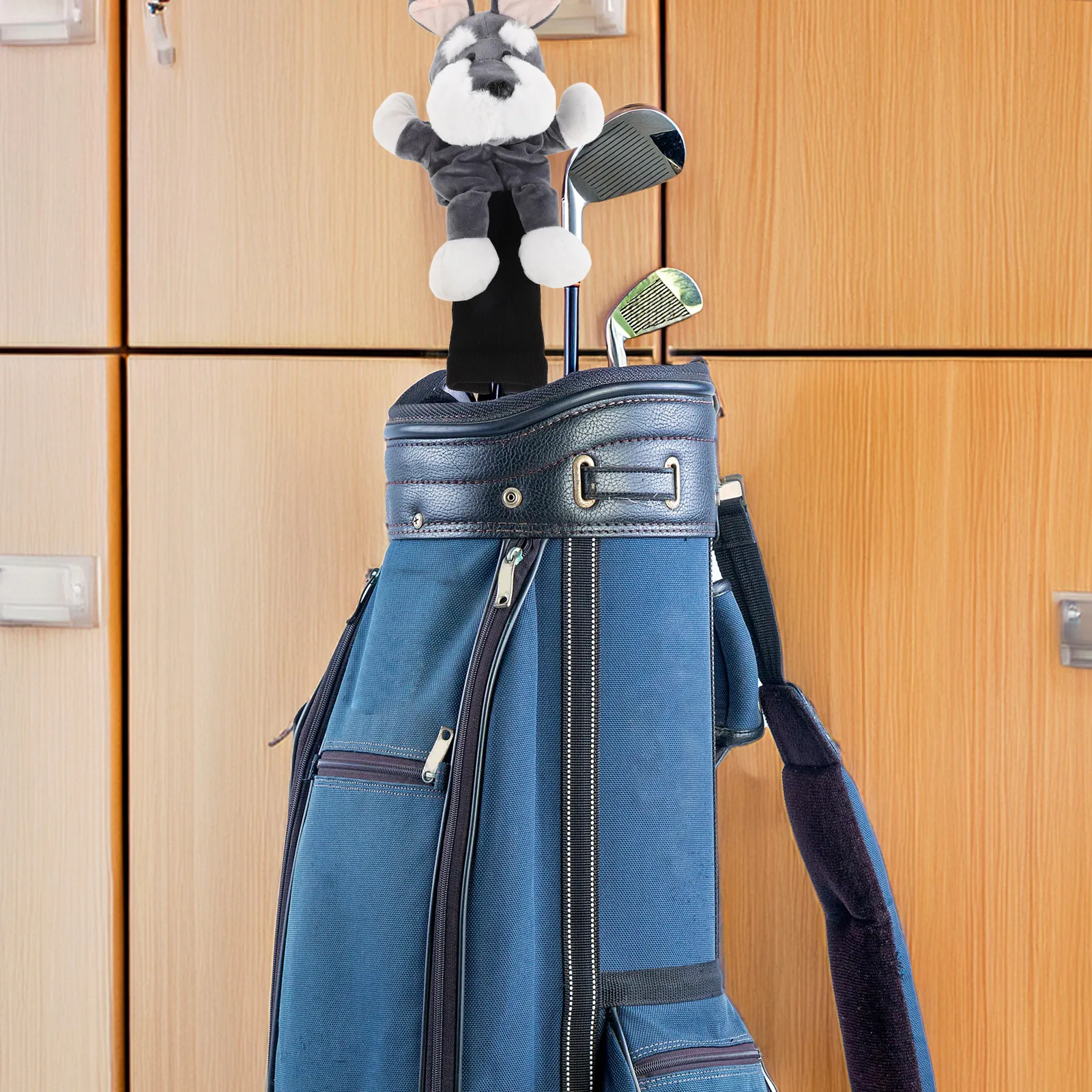 Funny Club Covers Animal Headcover Soft Protective Cartoon Schnauzer Dog Golf Accessories Driver Head Cover view 3