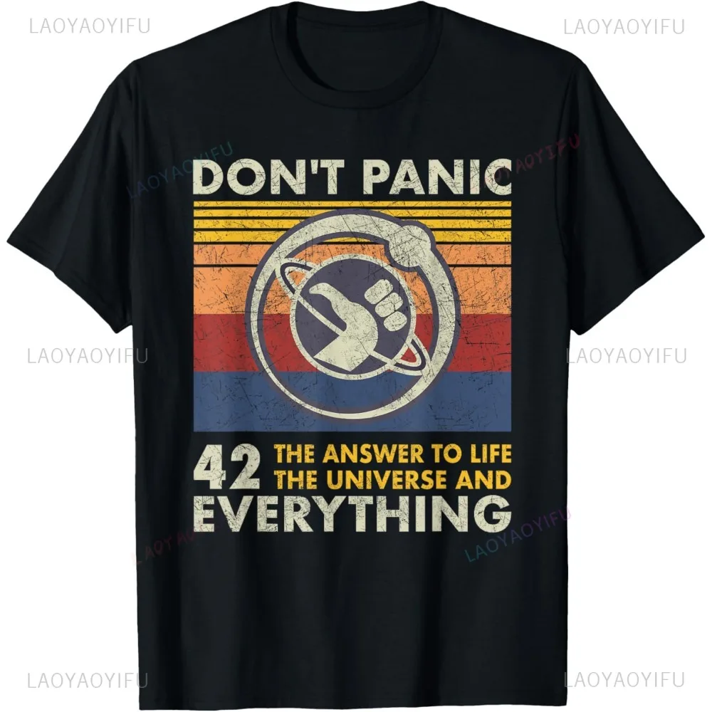 2026NEW  Arrival Graphic 42 Answer To All Questions Life Universe Everything T-Shirt Short Sleeve Casual Fashion Soft Y2k Man