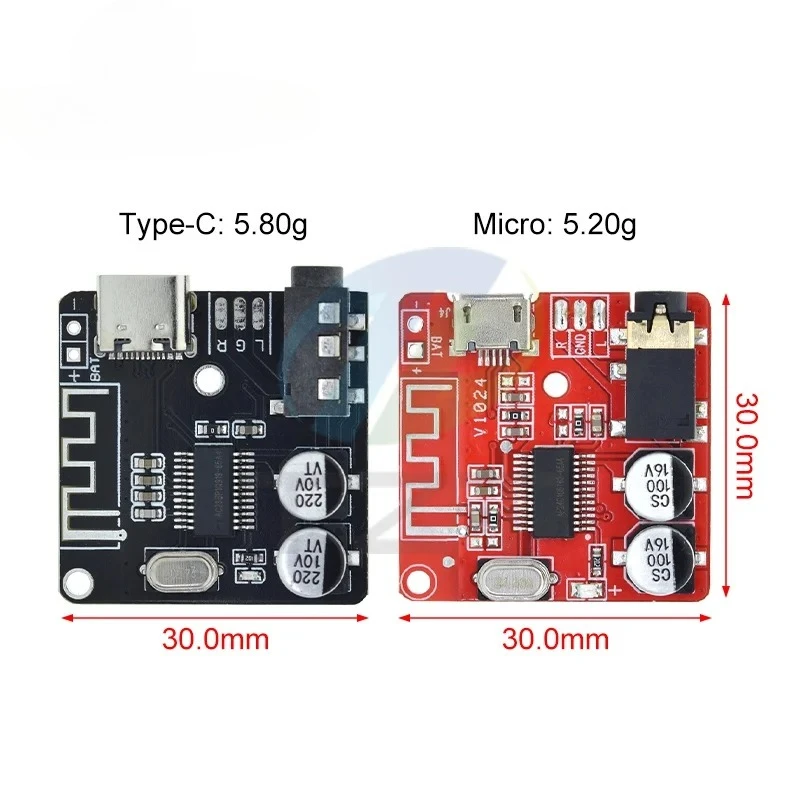 1/5PCS  DIY Bluetooth Audio Receiver Board Bluetooth 5.0 MP3 Car Audio Board Stereo Music Module 3.7-5V