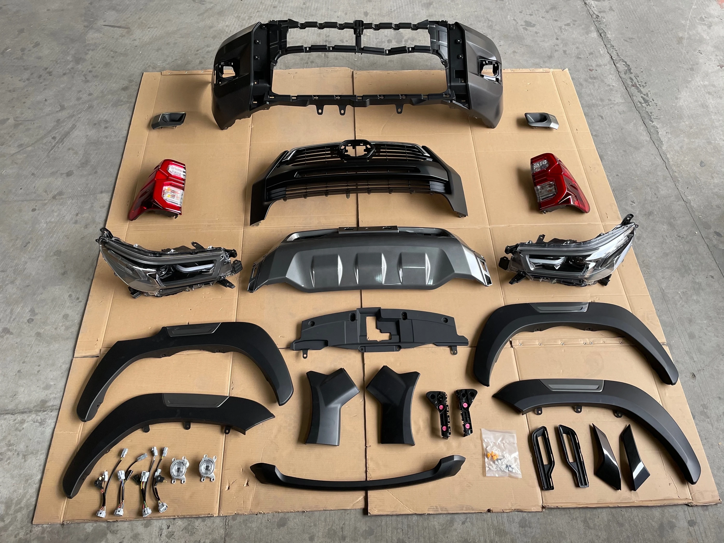 For HILUX REVO ROCCO  2016-2020  Upgrade to 2021 HILUX ROCCO High Quality Whole Set Body Kit
