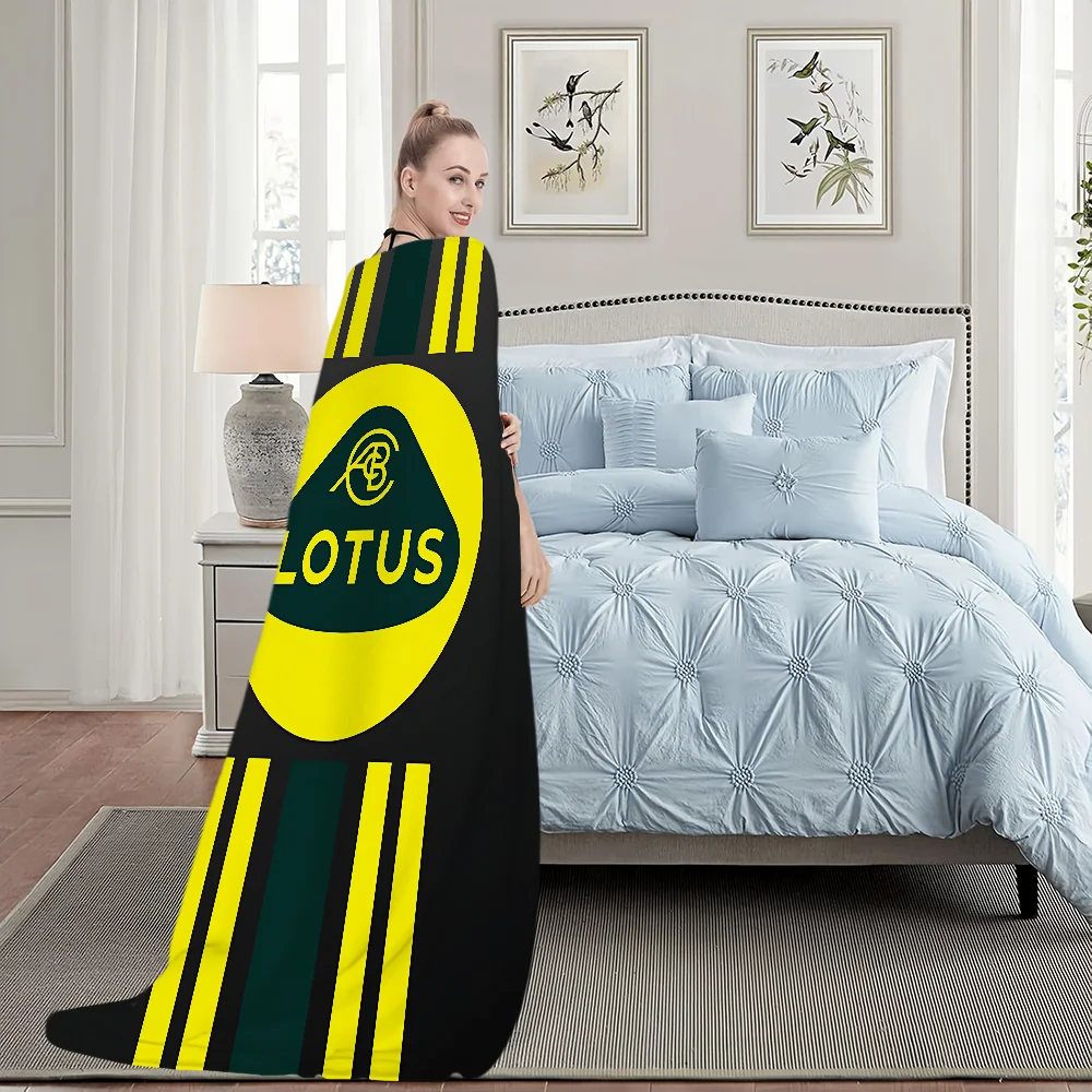 شعار رائع L-Lotus سيارات بطانية بطانية للأريكة أريكة السفر المنزل التنزه نزهة السرير الفراش الفانيلا بطانية هدية عيد ميلاد