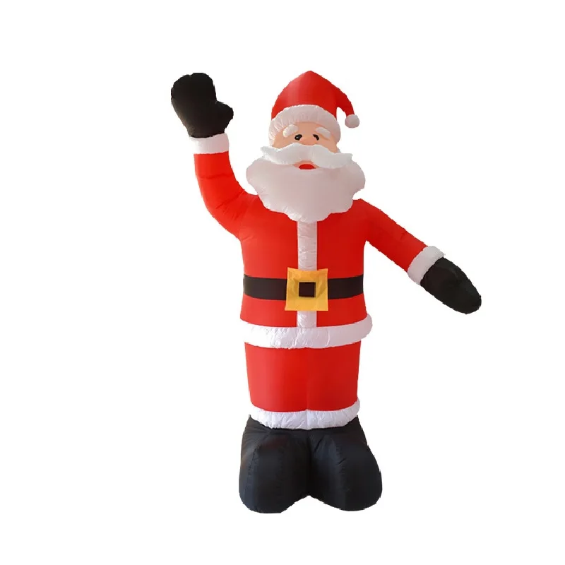 

2.4M Christmas Santa Claus Inflatable LED Glowing Party Holiday DIY Props Xmas New Year Lantern Yard Art Decor Supplies Mould