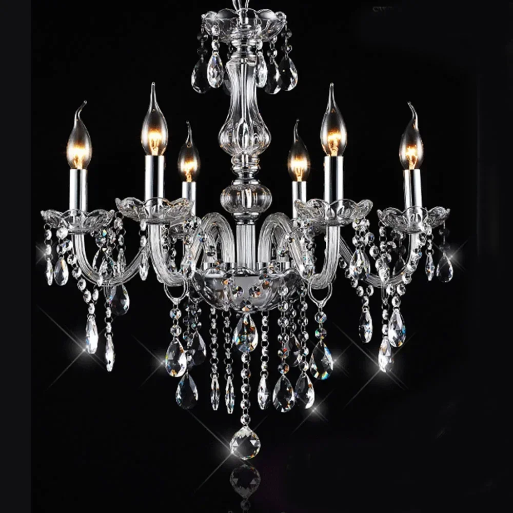 Luxurious Modern Chandeliers Hand Blown Crystal Chandelier Lamp Cristal Lustre De Cristal Lampadas LED Ceiling Lamp