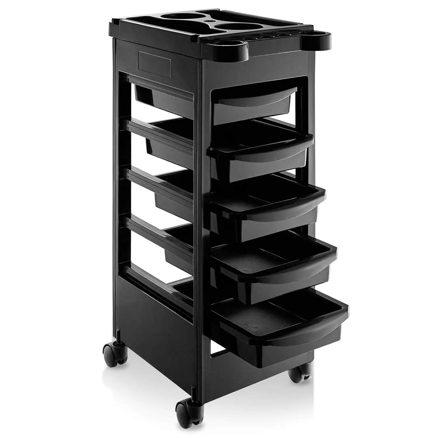 Beauty Salon Rolling Trolley Cart with 5 Drawers Made of High Quality Molded Plastic It Is Robust and Provides Extreme Strength