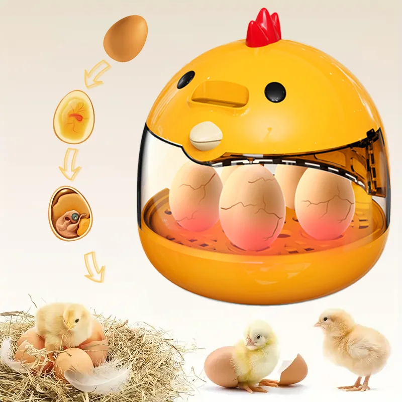 Incubadora totalmente automática de bajo ruido, incubadora de pollos, patos, codornices y pájaros, fácil de operar, control inteligente de temperatura