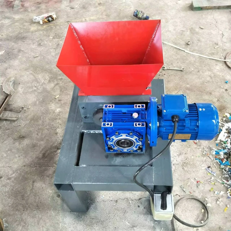 Small Industrial Steel Crusher/mini Plastic Textile Metal Waste Crusher Rolling Type Single Axis Shredder