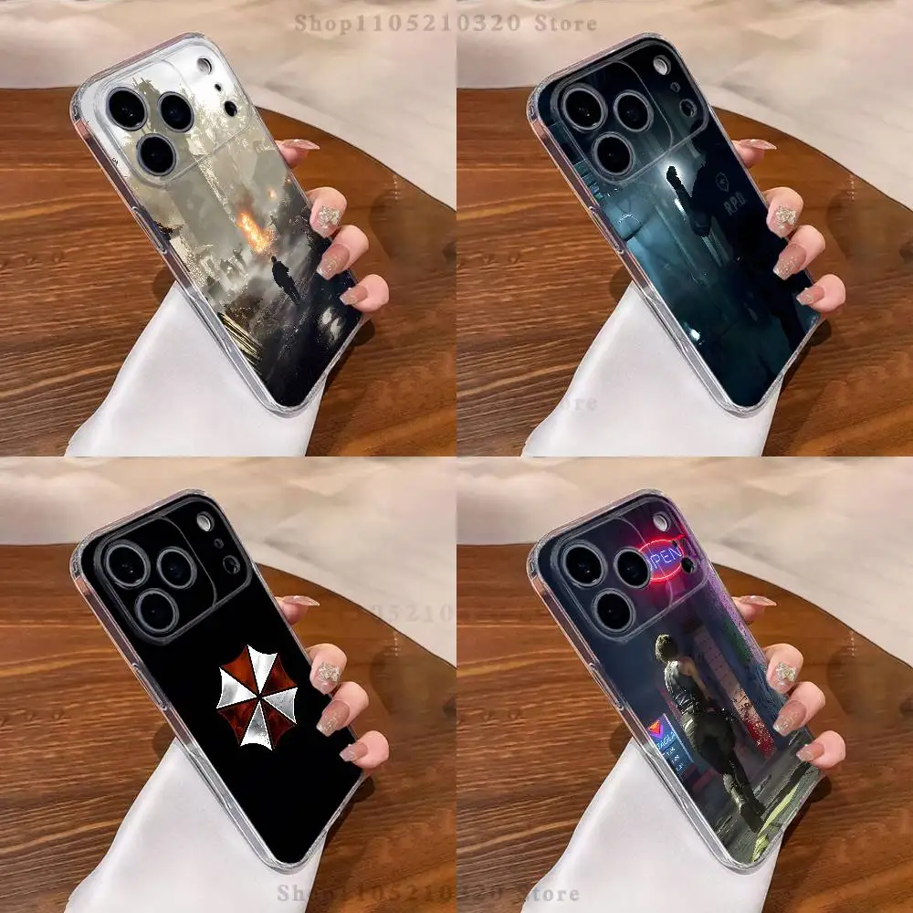 

Game R-Resident E-Evil Video Phone Case For iPhone 17,16,15,14,13,12,11 Pro,Max,Plus,XR,Mini,E Clear Full-coverage Soft Cover