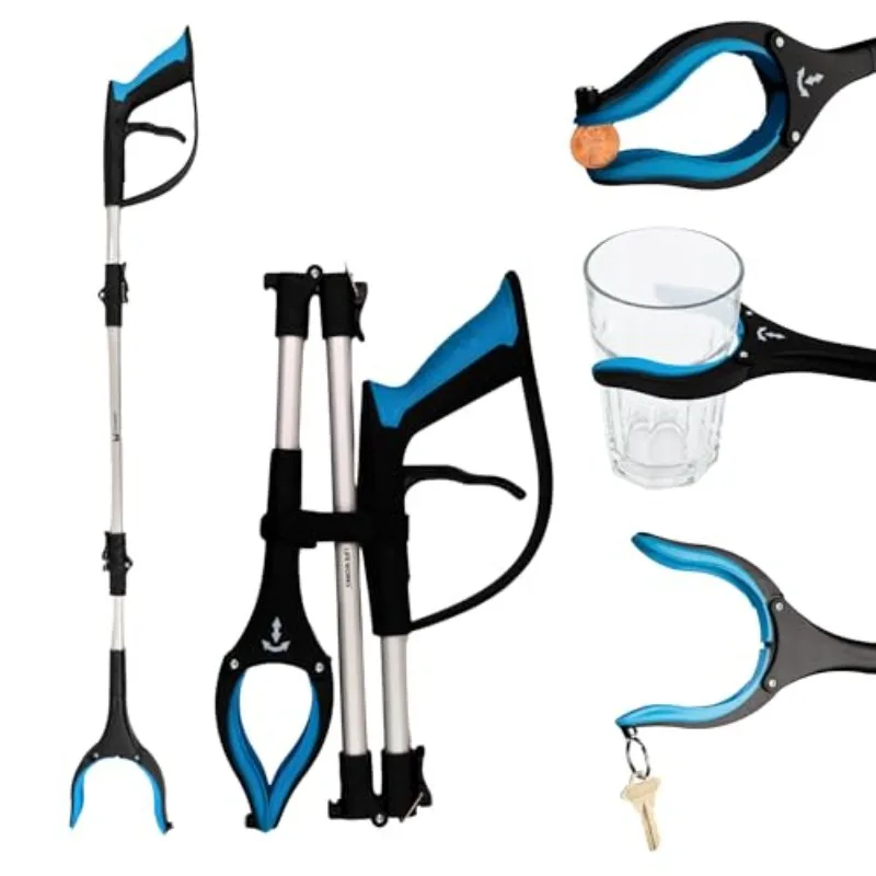 Extra Long Grabber Reacher Tool, Lightweight Magnetic Trash Claw Grabber