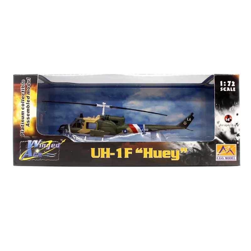 1/72 Scale 36916 United States UH-1F Huey Upright Flying Aircraft Luke Air Force Base Finished Model Helicopter Gift