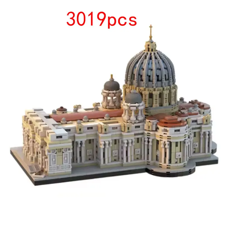

Spot MOC-205664 3019 шт., сборка мелких частиц, строительные блоки, модель собора, игрушка, подарочный набор