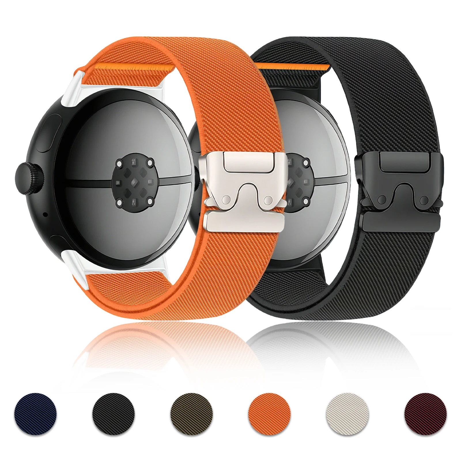 Parachute Braided For Google Pixel Watch 4/3/2/1 41mm、3/4 45mm Strap Accessories Sport Nylon Bracelet Correa Google Pixel Band