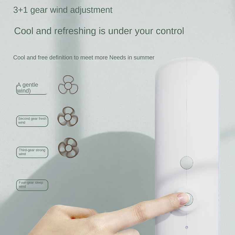 Ceiling Fan Remote Control Oscillating Fan 7Inch 4000Mah 4 Gears And Warm Light Led Lamp USB Desk Ceiling Fan