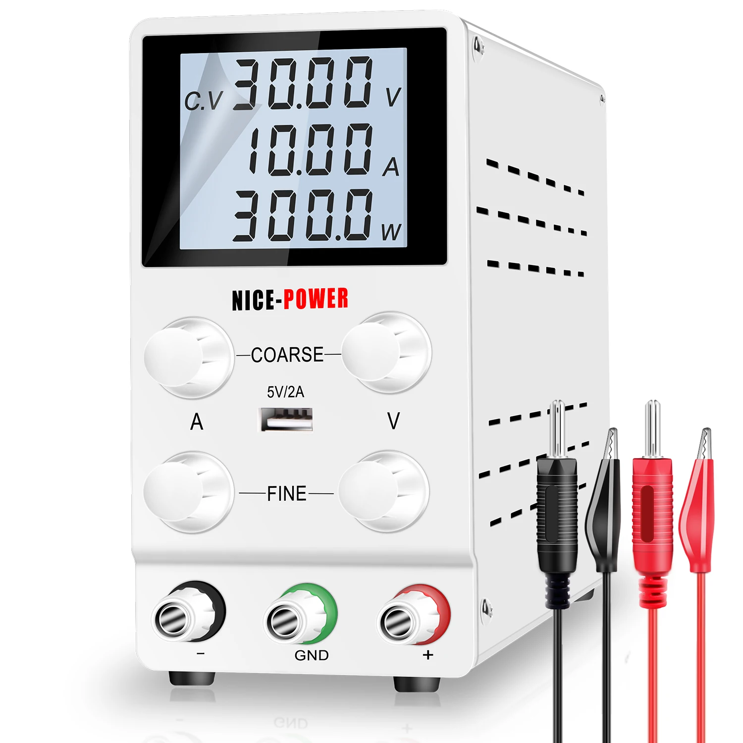 

NICE-POWER SPS3010D High Precision Adjustable DC Power Supply Transformer 4-digit LCD Display Maintenance Power Supply