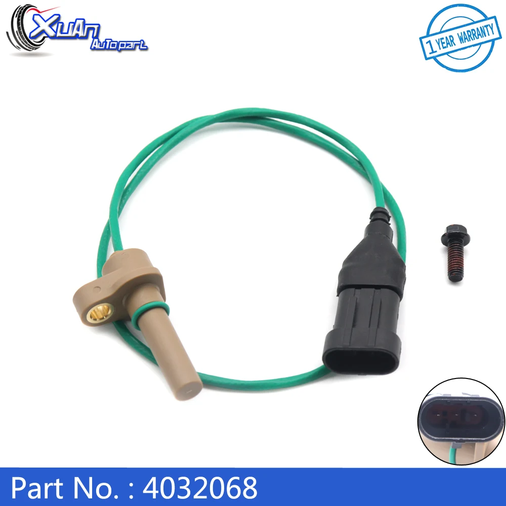 

XUAN Turbo Speed Sensor 4032068 For Cummins Turbo ISX ISM ISL 8.0L for Volvo VNL VHD VNM WX42 WX64 4036059 4032028 4089377