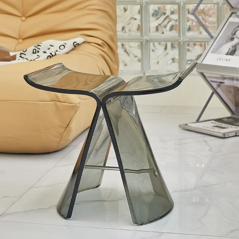 Butterfly Stool Minimalist Coffee Table Home Dressing Living Room Low Transparent Shoe Changing Small-sized Muebles Стол 거실테이블