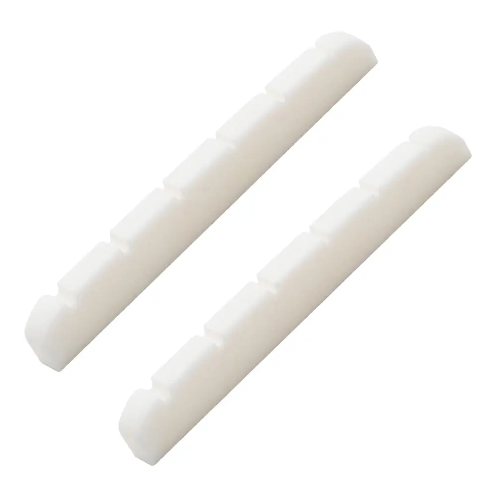 

2 Pcs Beef Bone Nut Guitar Bridge Adjustment White 100% Selected Natural Pure Adjustable