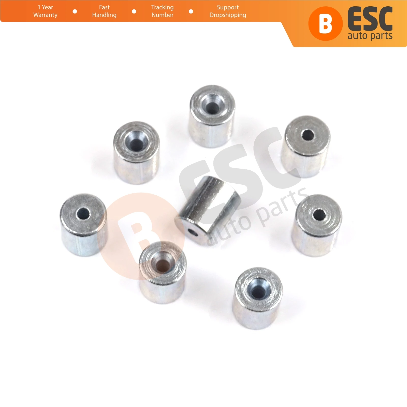 

BCR012 100 Pieces Car Window Regulator Winder Repair Steel Cable Wire Rope End Fitting Pin Stop Sleeve Crimp Rivet 6x7/1.7 mm