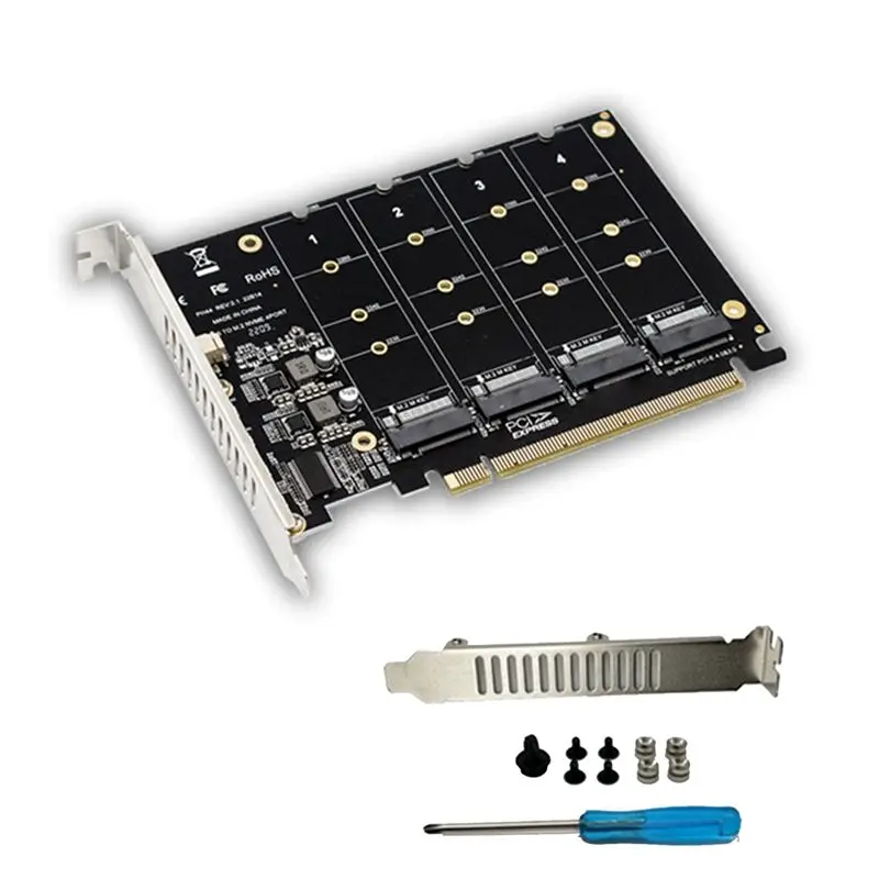 carte-de-repartition-de-signal-pcie-x16-nvme-ph44-pour-4-disques-nvme