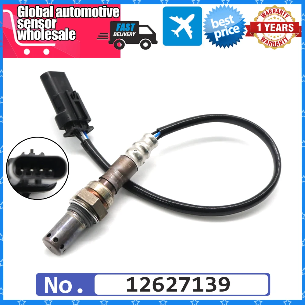 NEW 4 Wire Air Fuel Ratio Lambda O2 Oxygen Sensor 12627139 For Chevrolet Impala Malibu GMC Canyon Buick Regal Cadillac 12666673