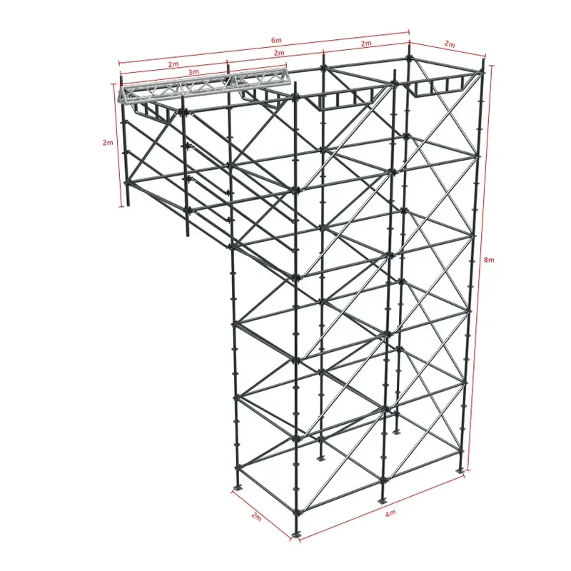 Factory Direct Iron Galvanized Truss Cable Array Speaker Audio Audio Frame Construction for Light Emitting Diode Screens