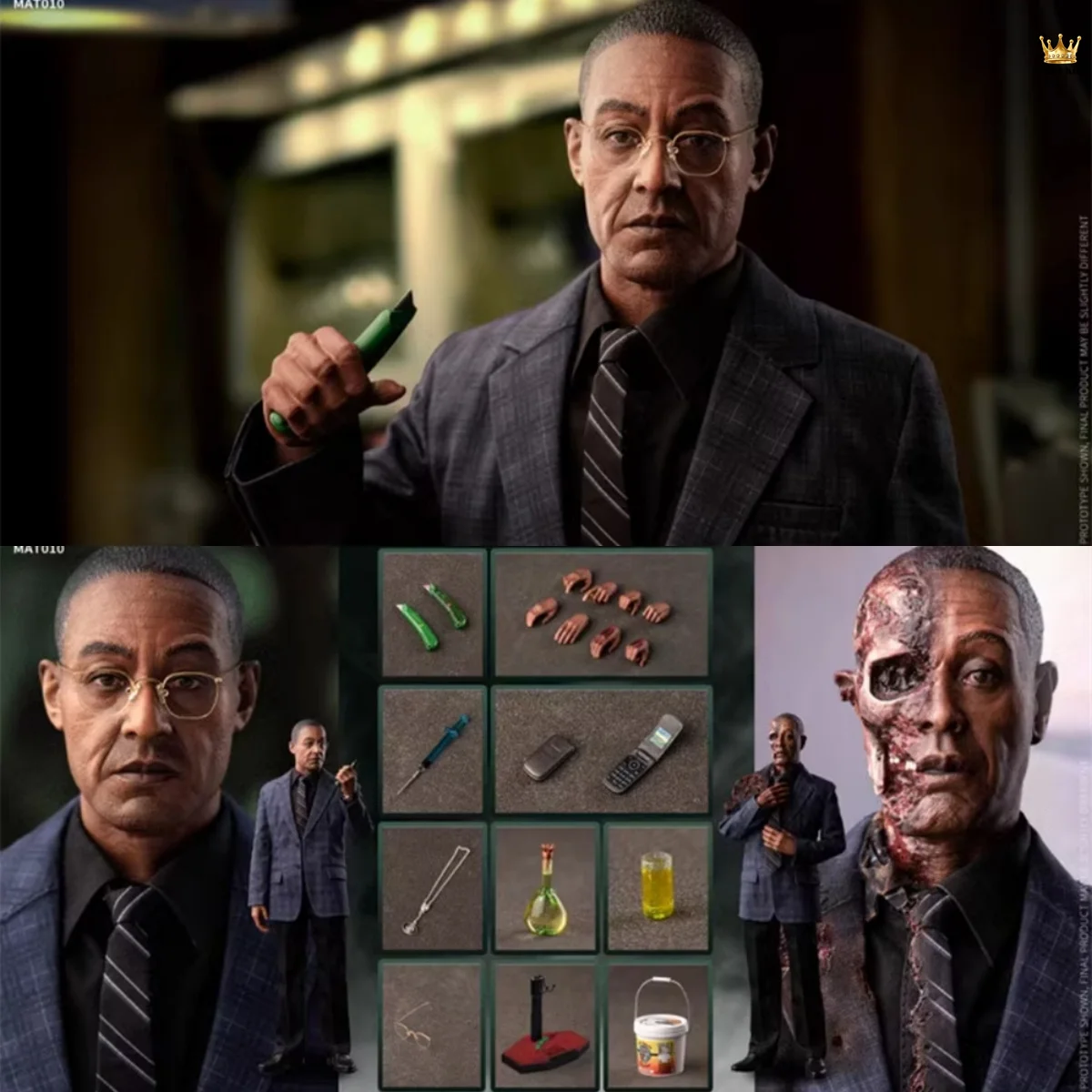 In Stock Mars Toys MAT010 1/6 Scale Fried Chicken Restaurant Owner Gustavo Fring Full Set for 12