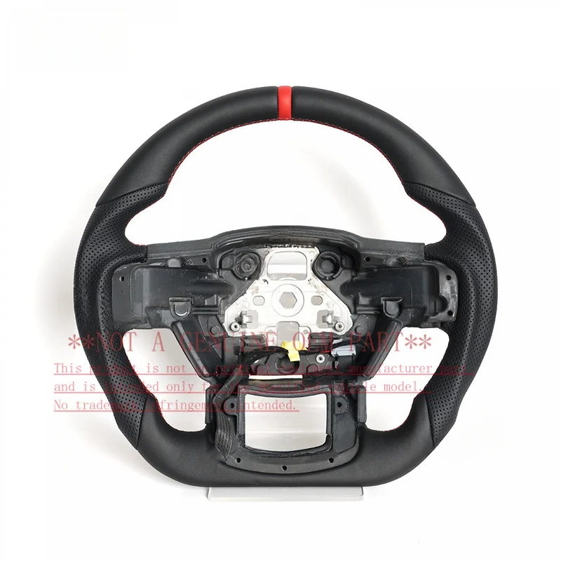 For Ford Steering Wheel Horn Cover 15 F150 Raptor Nappa Full Leather Horn Shell Decorative Cover