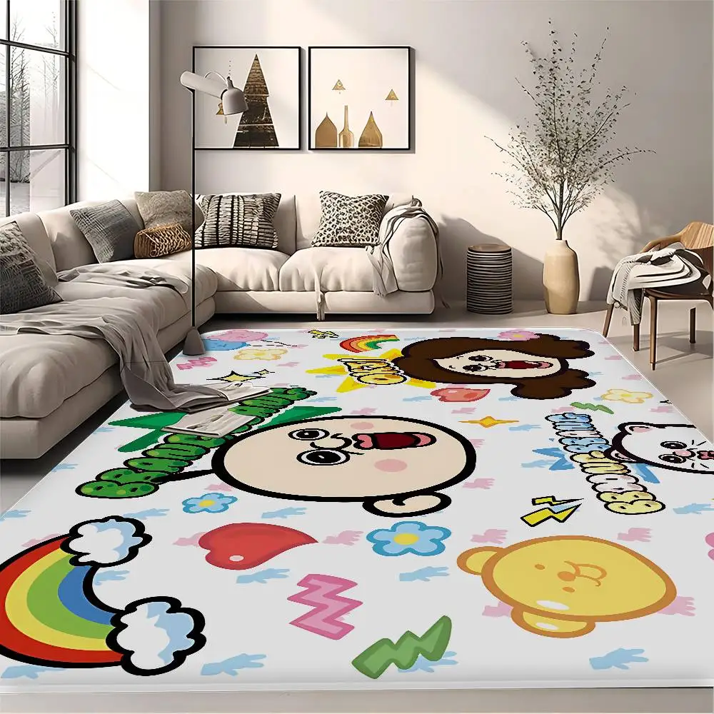 Korean Bangbang And Yuzhi Bathroom Mat INS Style Soft Bedroom Floor House Laundry Room Mat Anti-skid Welcome Doormat