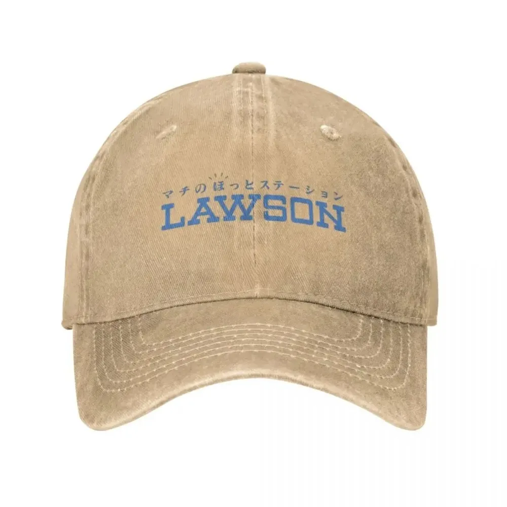 Lawson Convenience Store Japan Baseball Caps Washed Denim Hats Outdoor Adjustable  Hip Hop Baseball Cowboy Hat