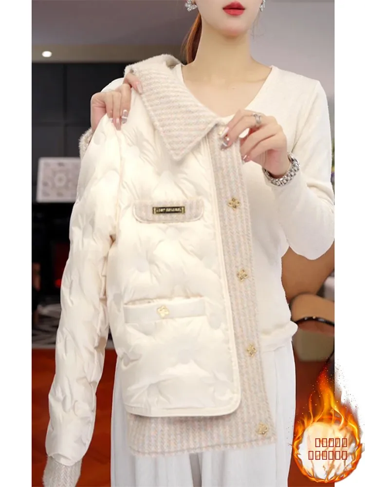 

Легкая женская куртка-пуховик в корейском стиле, модная, свободного кроя, с длинными рукавами