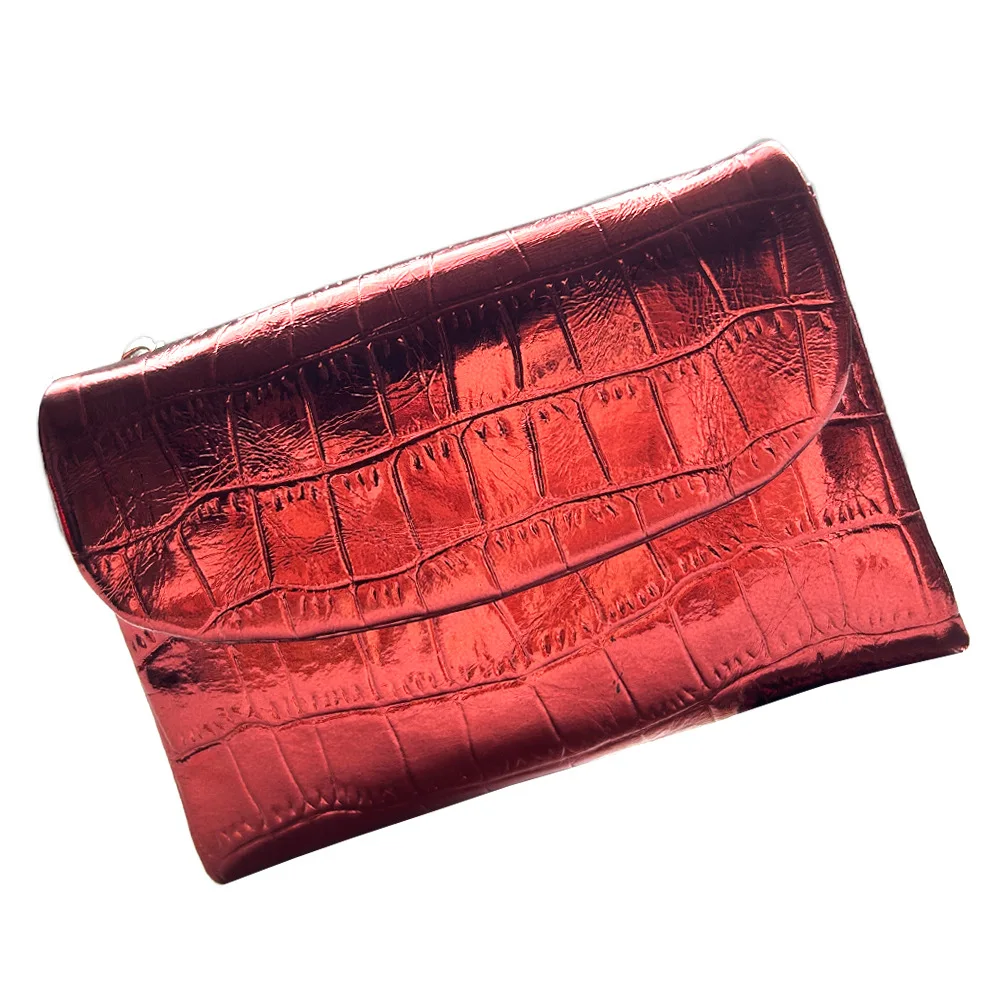 2026 New Short Genuine Leather Purse Women RFID Soft Real Cow Leather Wallet Alligator Pattern Mini Ladies Clutch Bag